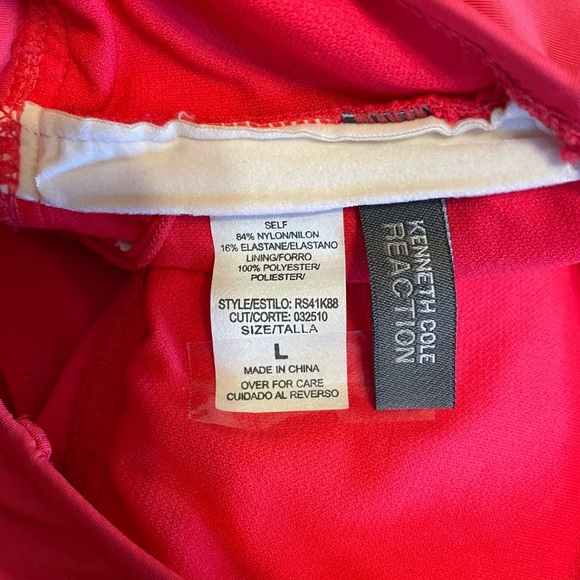 Kenneth Cole Reaction two piece swimsuit tankini size large - Picture 3 of 5